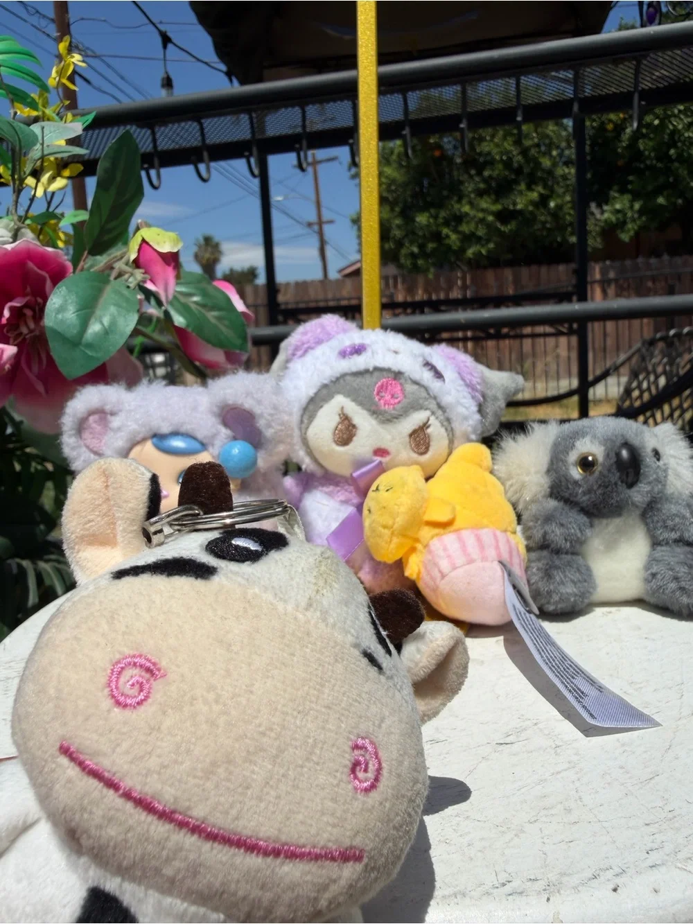 Othr Plush Mini Keychain Set in Lavender, Yellow, Gray, Cream and Pink
